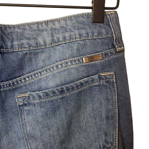 Kancan Boyfriend Distressed Low Rise Skinny Denim Jeans Medium Wash Size 3/25 - Picture 6 of 12